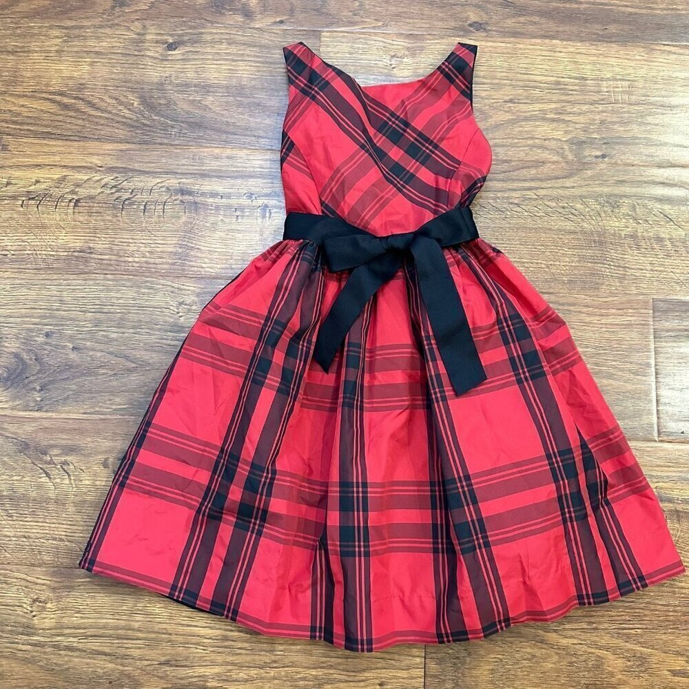 Polo Ralph Lauren tartan plaid holiday sleeveless dress